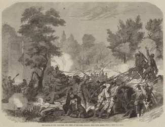 La bataille du Volturno, le combat à la Porta Romano, près de Santa Maria